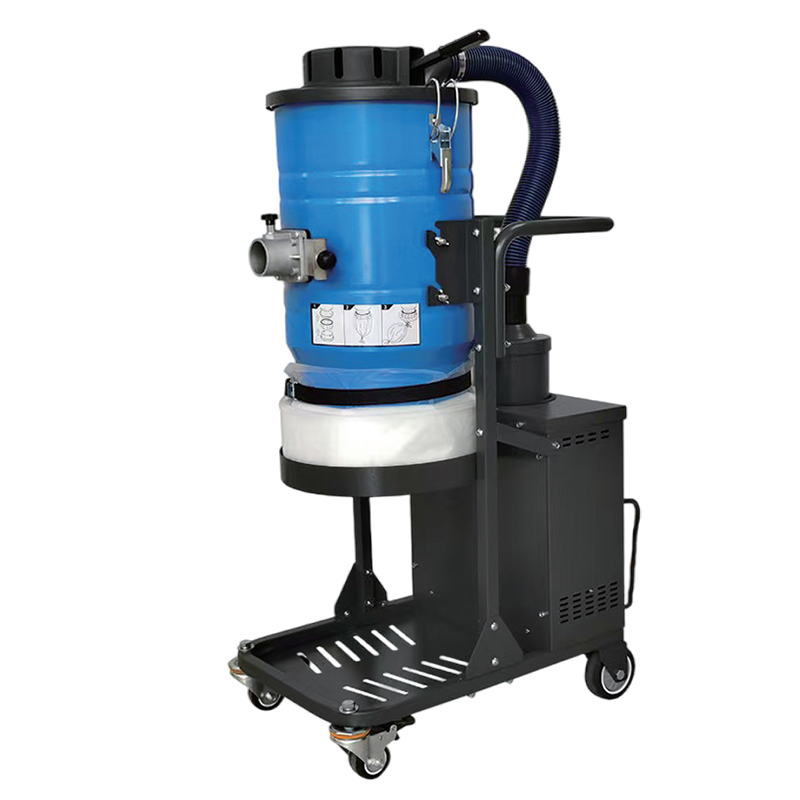 Aspirator cu sac filtrant monofazat în două etape